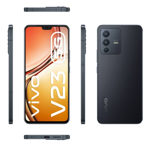 VIVO V23 5G 16,4 cm (6.44") Kaksois-SIM Android 12 USB Type-C 12 GB 256 GB 4200 mAh Musta