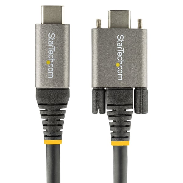 StarTech.com USB31CCSLKV50CM USB-kabel USB 3.2 Gen 2 (3.1 Gen 2) 0,5 m USB C 10 Gbit/sek. 100 W Grå, Sort