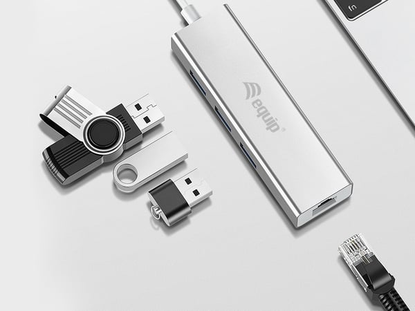 Equip 133481 dockingstation USB 3.2 Gen 1 (3.1 Gen 1) Type-C Sølv