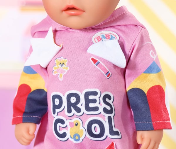 BABY born Kindergarten Romper+Badges Dukkesparkedragt