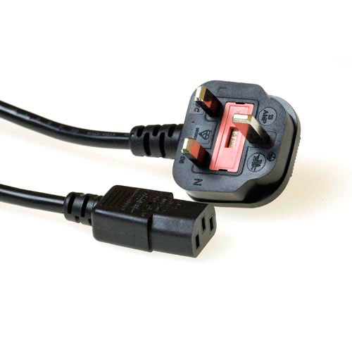 ACT AK5060 strömkablar Svart 2,5 m Strömkontakt typ G C13 coupler