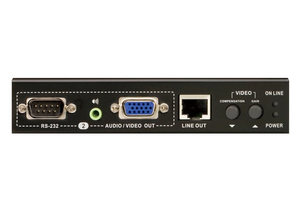 ATEN VB552 AV-förlängare Repeater för AV-utrustning Svart