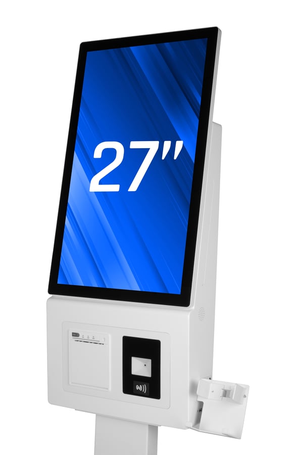 iggual ORCHID KI-27 Kiosk design 68,6 cm (27") LED Wi-Fi 250 cd/m² Fuld HD Hvid Berøringsskærm Indbygget processer Windows 11 Pro