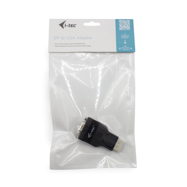 i-tec DP2VGAADA kabel kønsskifter DisplayPort VGA Sort
