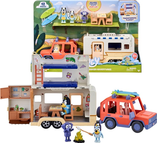 Moose Toys Bluey Auto en Kamper Speelset