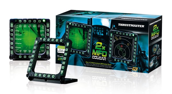 Thrustmaster MFD Cougar Pack Svart USB Joystick PC