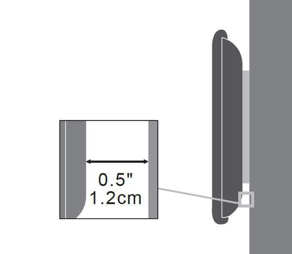 Vivolink VLMW1337 tv-fäste 94 cm (37") Svart