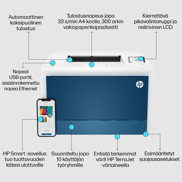 HP Color LaserJet Pro 4202dn -tulostin