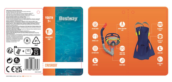 Bestway 25046 / 23 simpaket Blandade färger Barn