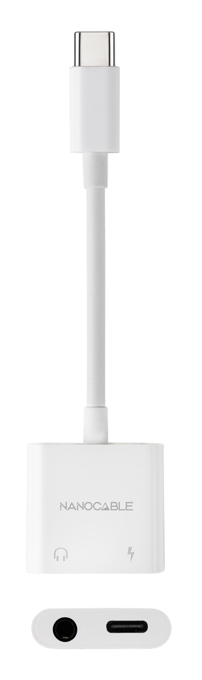 Nanocable 10.24.1206 kannettavien tietokoneiden telakka ja porttitoistin Langallinen USB 3.2 Gen 1 (3.1 Gen 1) Type-C Valkoinen