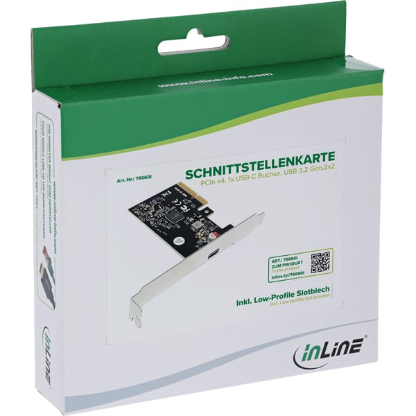 InLine 76660I nätverkskort/adapters Intern USB Type-C