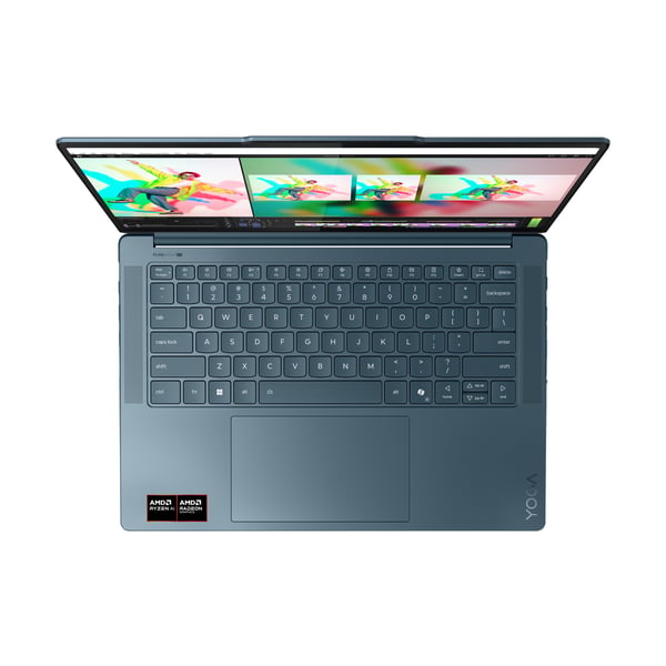 Lenovo Yoga Pro 7 14ASP10 Copilot+ PC AMD Ryzen AI 9 365 Laptop 36,8 cm (14.5") 3K 32 GB LPDDR5x-SDRAM 1 TB SSD Wi-Fi 7 (802.11be) Windows 11 Home Fransk Teal