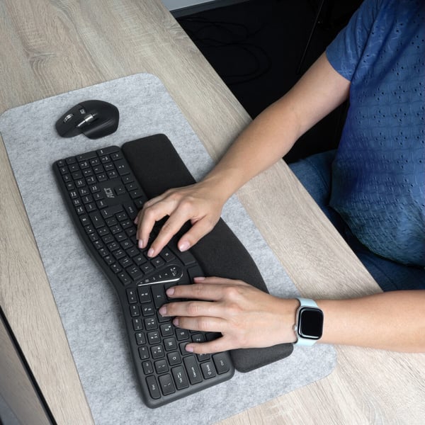 ACT AC5450 tastatur Universel USB + RF Wireless + Bluetooth QWERTY US engelsk Mørkegrå