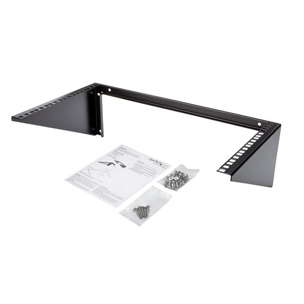 StarTech.com Vertikalt vægmonteret 19 tommer serverrack - 6U - Vægmontering - Sort - 6U - 48.