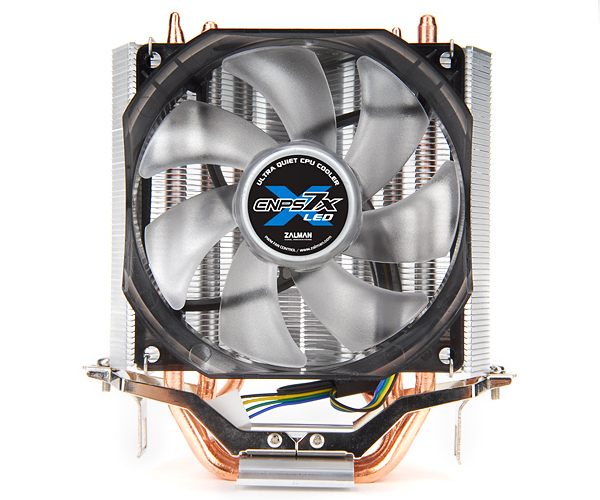 Zalman CNPS7X LED Tietokoneen jäähdytysjärjestelmä Suoritin Jäähdytin 9,2 cm Musta, Hopea
