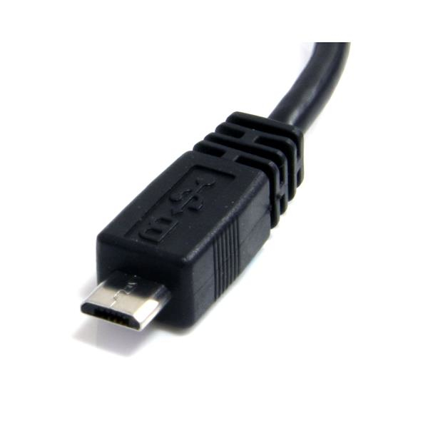 StarTech.com UUSBHAUB6IN USB-kabel 0,1524 m USB A Micro-USB B 0,48 Gbit/sek. Sort