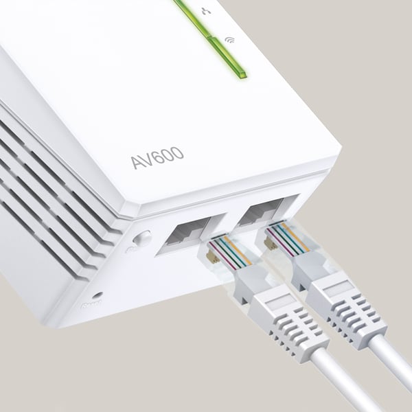 TP-Link TL-WPA4220T KIT Nätverksrepeater Vit 10, 100 Mbit/s