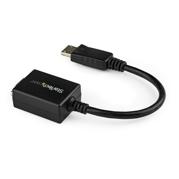 StarTech.com DP2VGA2 videokabel adapter 0,225 m DisplayPort VGA (D-Sub) Sort