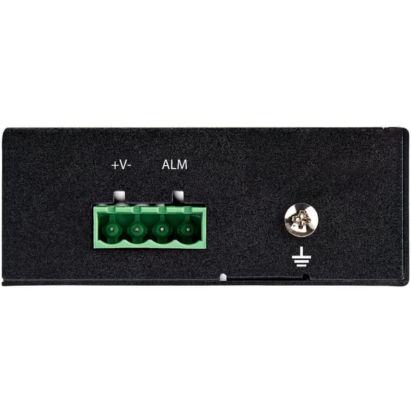 StarTech.com Industriell fiber till Ethernet-mediakonverterare - 1 Gbps SFP till RJ45/Cat6 - Singlemode/Multimode optisk fiber till Gigabitkopparnätverk - 12-56 V DC - IP30/-40 &degC till +75 &degC