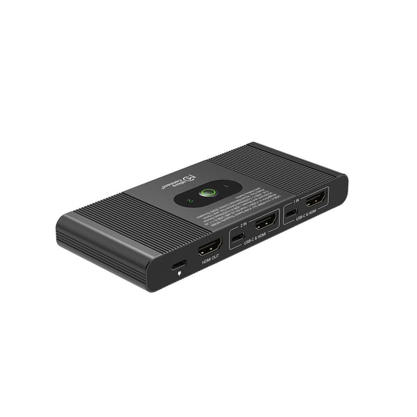 Microconnect HDMI & USB-C KVM Switch 2-Port KVM-switchar