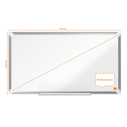 Nobo Premium Plus Stål Whiteboard EU Ecolabel 710x400 mm