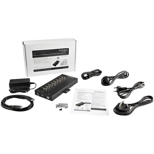 StarTech.com Industriell USB till RS-232/422/485 seriell adapter med 8 portar - ESD-skydd på 15 kV