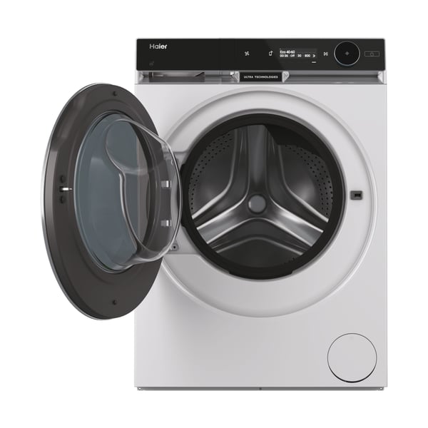 Haier HWD120-BD16397EUS kombinerad tvättmaskin och Tumlare Fristående Frontmatad Vit