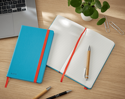 Leitz Cosy notesbog Soft Touch linjeret med Hardcover