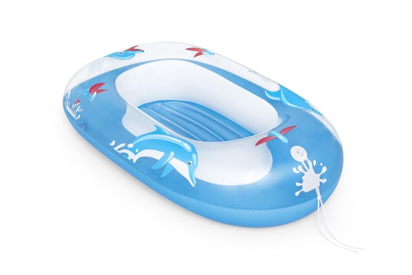 Bestway 34037 / 24 pool- och badmadrass Blå, Vit Mönstrad PVC Sittbadleksak