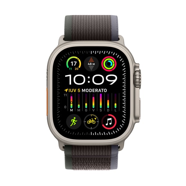 Apple Watch Ultra 2 OLED 49 mm Digitaalinen 410 x 502 pikseliä Kosketusnäyttö 4G Titaani GPS (satelliitti)