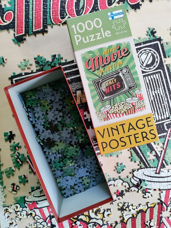 Tactic Puzzle Lovers Vintage Posters Retro Movie Collection 1000 pcs puzzle