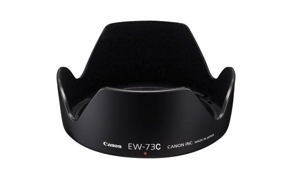 Canon EF-S 10-18mm f/4.5-5.6 IS STM + EW-73C + Lens Cloth SLR Ultra bredlinse Sort