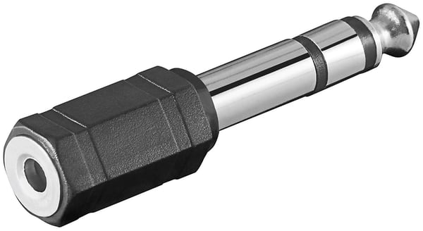 Microconnect AUDANR kabel kønsskifter 6.3mm 3.5mm Sort