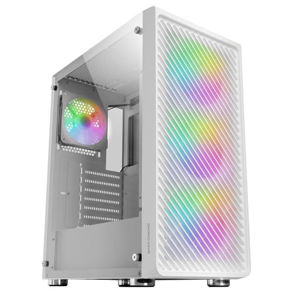 Mars Gaming MCFW datorväskor Midi Tower Vit