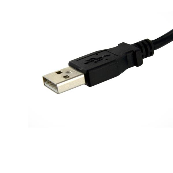 StarTech.com USBPNLAFAM1 USB-kabel USB 2.0 0,3 m USB A Sort