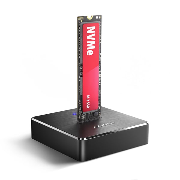 Axagon ADSA-M2C11 Dockningsstation för lagringsenhet USB 3.2 Gen 2 (3.1 Gen 2) Type-C Svart