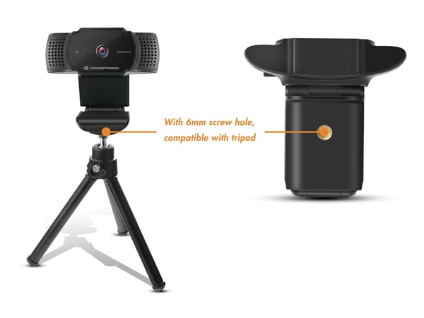Conceptronic AMDIS02B verkkokamera 5 MP 2592 x 1944 pikseliä USB 2.0 Musta