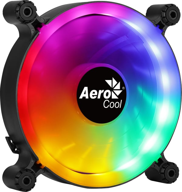 Aerocool Spectro 12 FRGB Datorväska Fan 12 cm Svart, Translucent 1 styck
