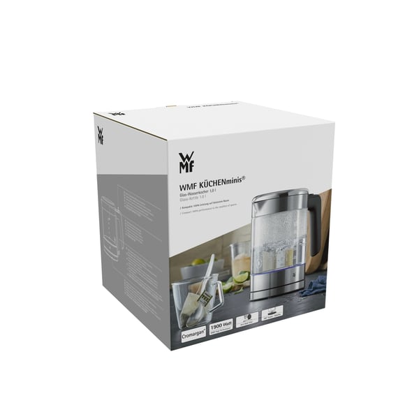 WMF KITCHENminis 0413190011 vattenkokare 1 l 1900 W Rostfritt stål