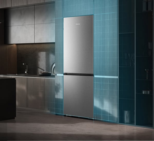 Hisense RB3K330SAIC Fristående 330 l Grå, Rostfritt stål