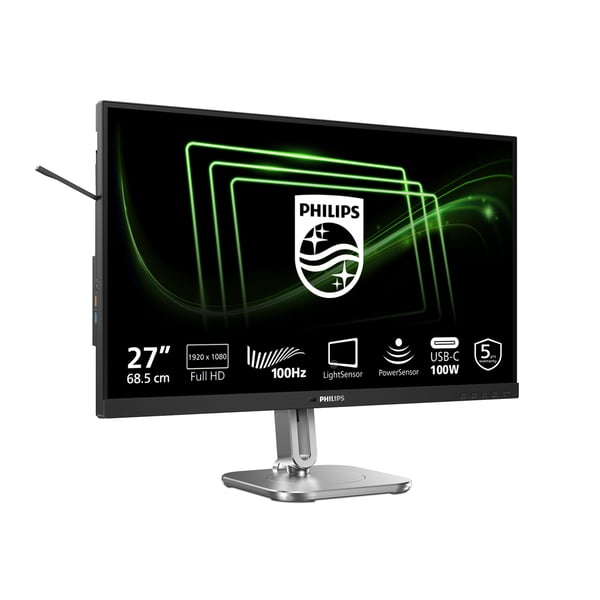 Philips 5000 series 27B2G5500/00 tietokoneen litteä näyttö 68,6 cm (27") 2560 x 1440 pikseliä Quad HD LCD Antrasiitti