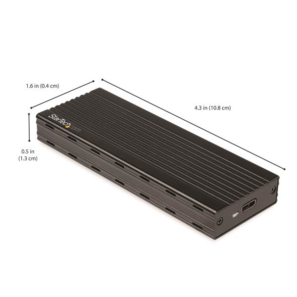 StarTech.com M2E1BMU31C drevkabinet SSD kabinet Sort M.2