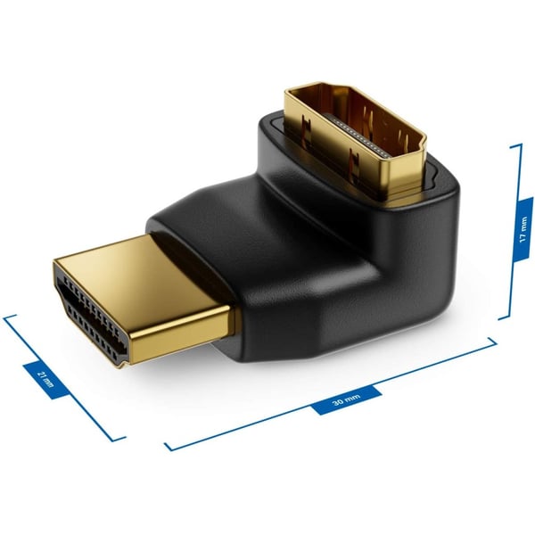 Techly HDMI M/F Sort