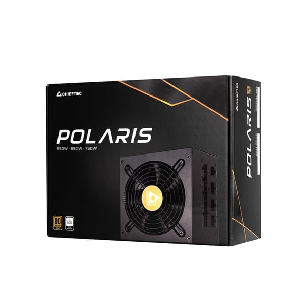 Chieftec Polaris enhed til strømforsyning 550 W 20+4 pin ATX PS/2 Sort