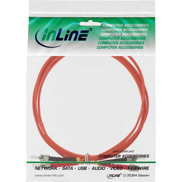 InLine 4043718007226 InfiniBand och fiberoptisk kabel 2 m st Orange