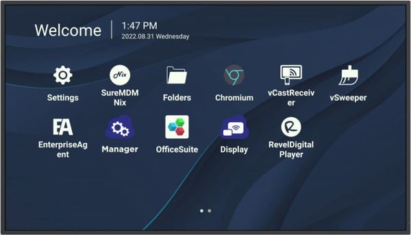 Viewsonic CDE4330 skyltställ 109,2 cm (43") Wi-Fi 450 cd/m² 4K Ultra HD Svart Inbyggd processor Android 11