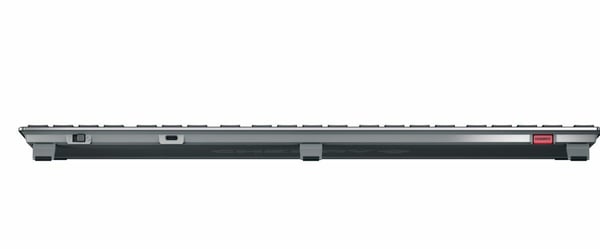CHERRY KW X ULP tastatur Hjemme/kontor USB + RF Wireless + Bluetooth QWERTZ Schweizisk Sort