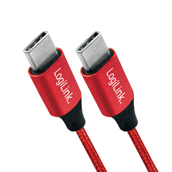 LogiLink CU0156 USB-kabel USB 2.0 1 m USB C Rød
