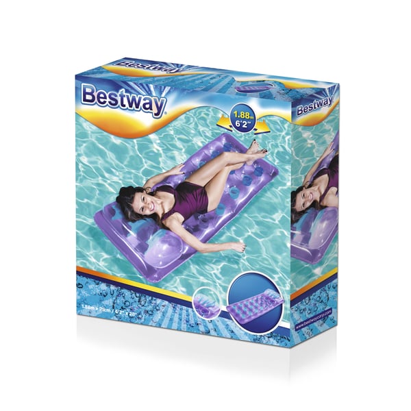 Bestway 43015 pool- och badmadrass Grön, Transparent, Gul Vinyl