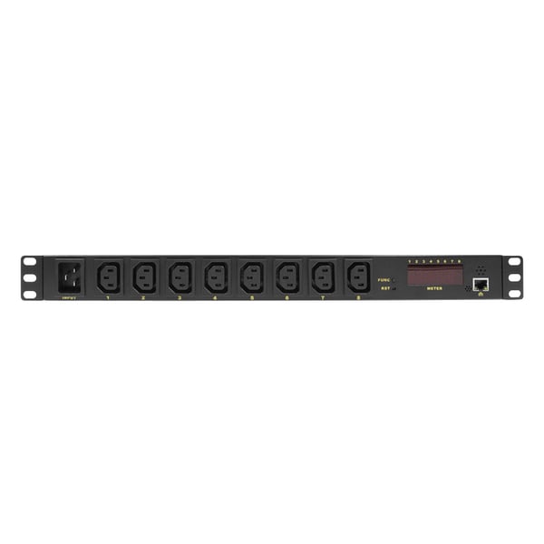 LogiLink PDU8P01 tehonjakeluyksikkö 8 AC-pistorasia(a) 1U Musta